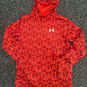 Under Armour Youth Red Logo Hoodie